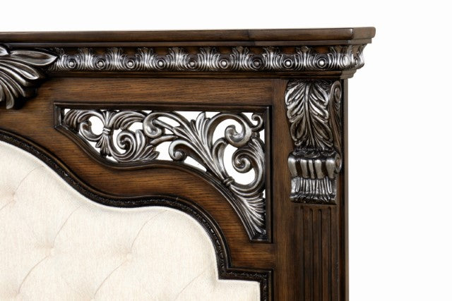 Promenade Bed Dark Brown & White