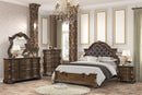 Leovanni 4 Pc Queen Bedroom Set Brown