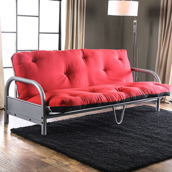 Aksel Black/Red Futon Mattress, Black & Red image