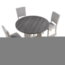 Oberto 5 Pc Round Dining Table Set